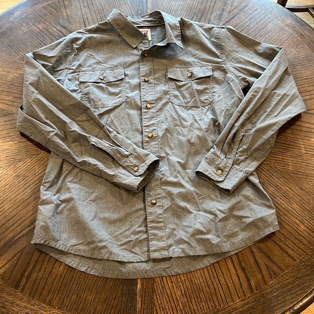 Levi’s Grey Button Down Shirt Size L Men’s